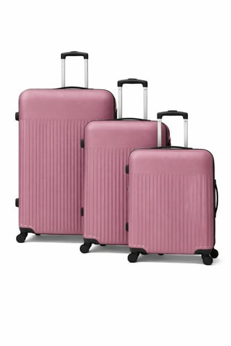 طقم شنط سفر فايبر 3 قطع – موديل 9187(28/ 24 / 20 إ...