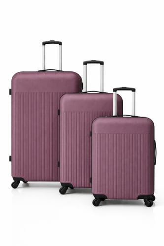 طقم شنط سفر فايبر 3 قطع – موديل 9187(28/ 24 / 20 إ...