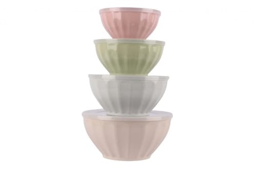 طقم علب دبل بلاستيك