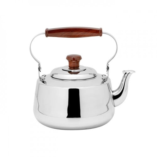 ابريق استيل اوميقا يد خشب مقاس 3.5 لتر