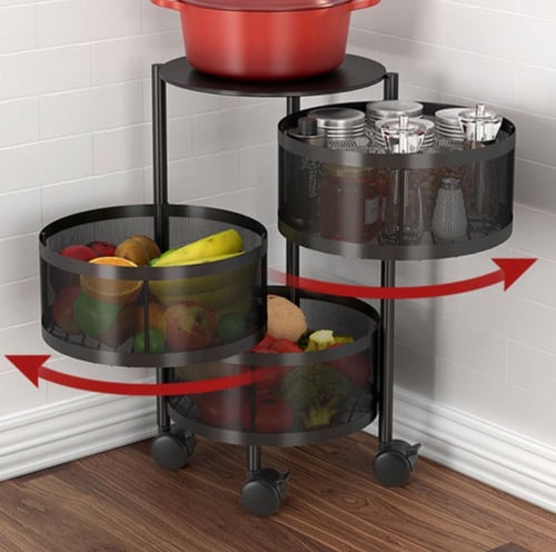 الرفوف الدوارة 360° 3 دور