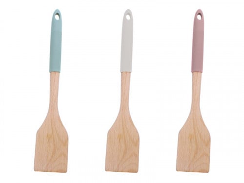 ملعقة طبخ خشب يد سيليكون