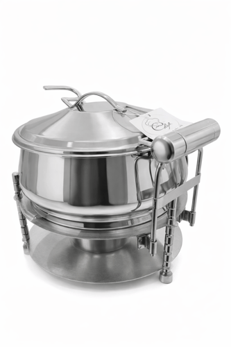 سخان بوفيه ستيل مع حامل للغطاء بأحجام منوعة