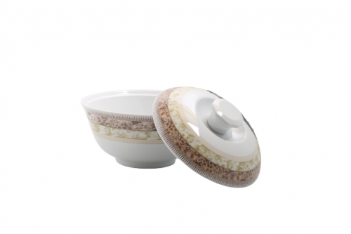 تمرية بغطاء ملامين منقوش كبير