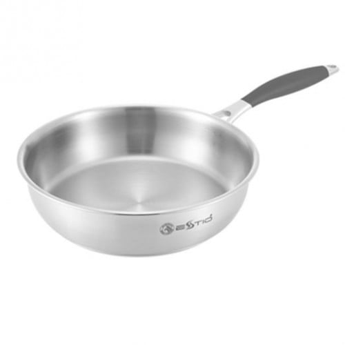 مقلاة زيبرا استيل بمقبض سيليكون مقاس 24