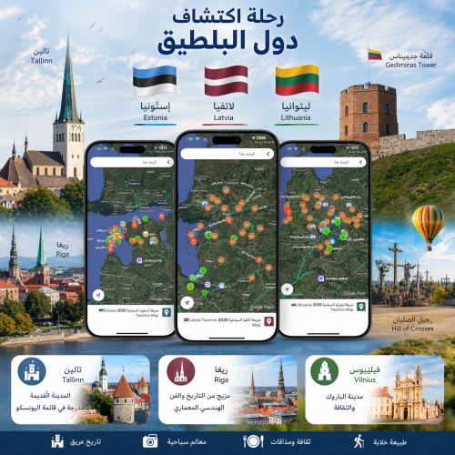 خريطة البلطيق السياحية 2026 ©