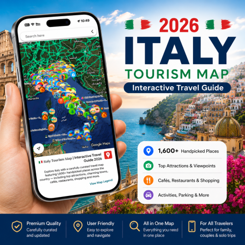 Italy Tourism Map 2026