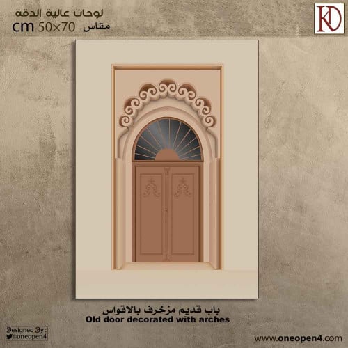 لوحة باب تراثي قديم
