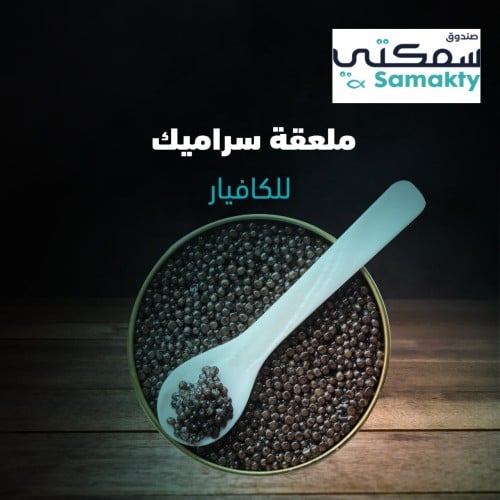 ملعقة سراميك للكافيار