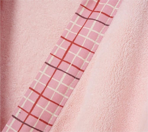 روب حمام بحافة مزخرفة كبار قطعة واحدة لارج روز