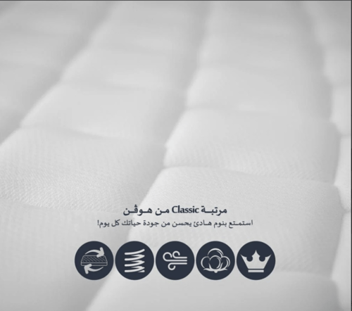 باكج مرتبة كلاسيك " مرتبة كلاسيك +مفرش فندقي+مخدتي...