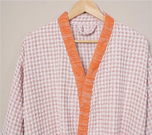 روب حمام وافل لارج برتقالي