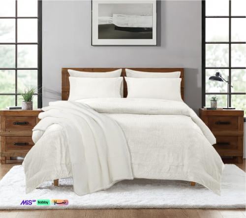 مفرش هينيمو شتوي نفرين طقم 7 أبيض