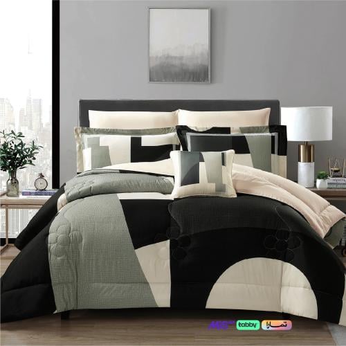 مفرش دونتيلا مشجر نفر ونص 4 قطع DT5089