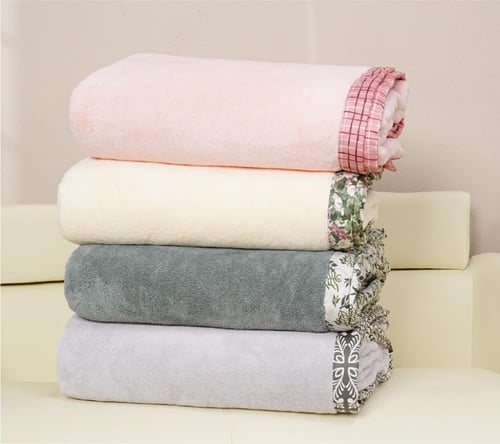 منشفة هوفن بحافة مزخرفة 50*90 رصاصي