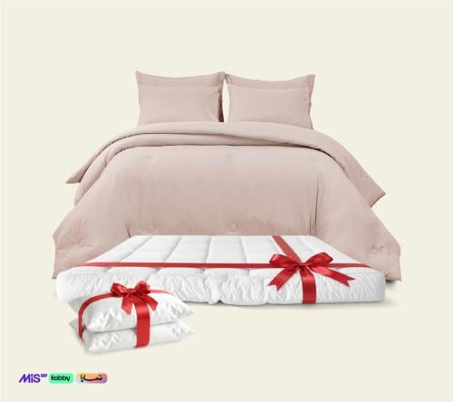 بكج النوم الفاخر 9 قطع " مفرش هينيمو صيفي + لباد +...
