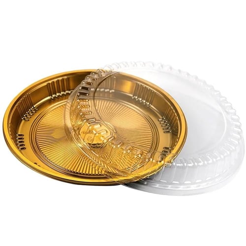 علب بلاستيك دائرية كيك منخفض F6