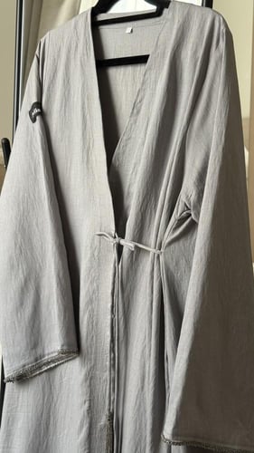 عباية لينن بشك خرز