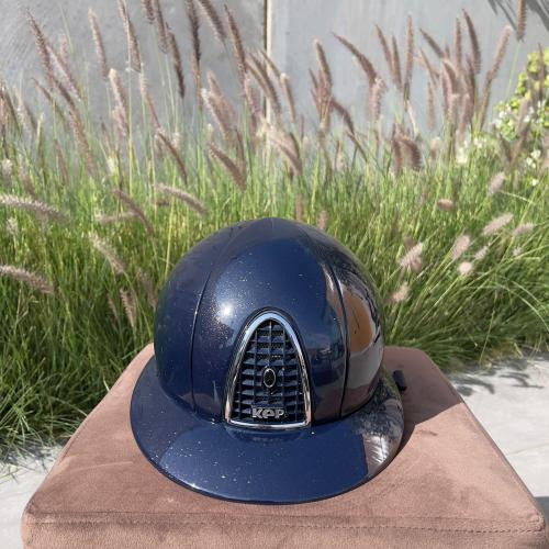 CAP CROMO DIAMOND BLUE , CHROME FRAME AND BUTTON B...