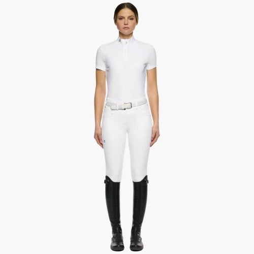 WOMEN’S PERFORMANCE JERSEY SHOW SHIRT WITH A ZIP W...