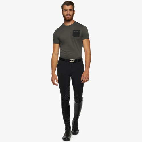 JERSEY PIQUE T-SHIRT W/ PERFORATED POCKET 8980