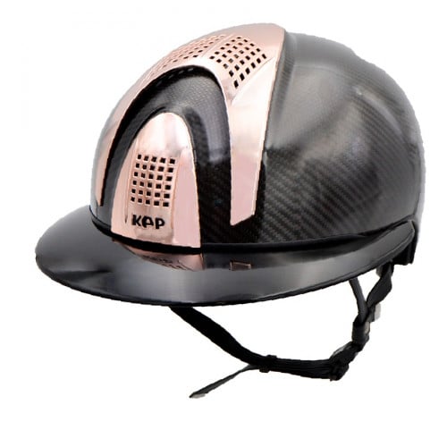 CARBON HELMET E-LIGHT SHINE BLACK / 3 ROSE GOLD IN...