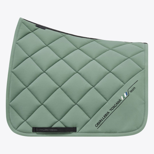 DRESSAGE SADDLE PAD IN QUILTED COTTON FABRIC FS
