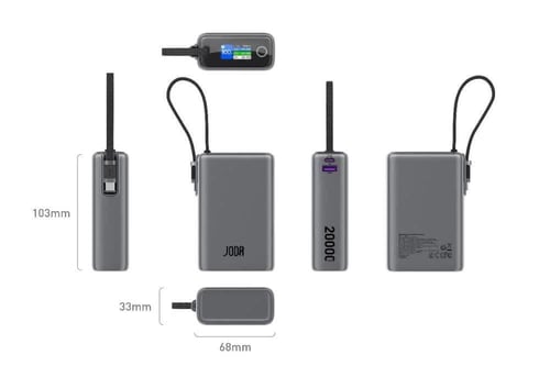 جودا - بطارية متنقلة JODA NEON بقوة 65 واط بسعة 20...