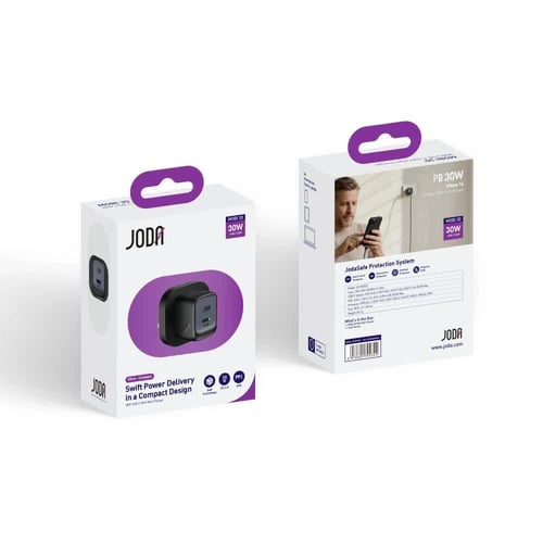 جودا - شاحن جداري JODA Mobi بقوة 30 واط بمنفذ تايب...