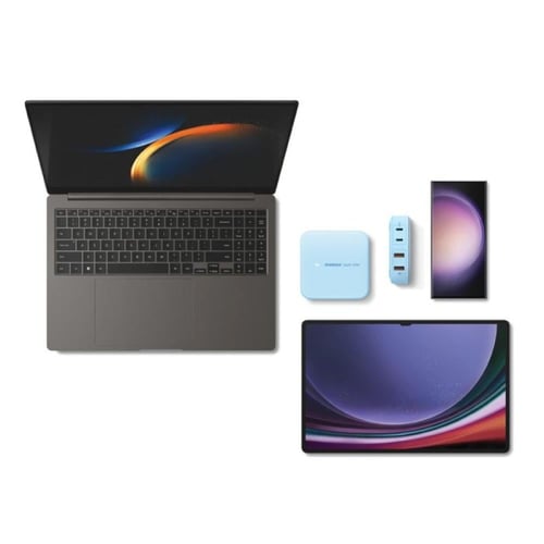 موماكس - شاحن مكتبي ون بلق بتقنية GaN بمنفذين USB-...