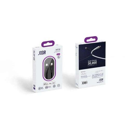 جودا - كيبل SLIP USB-C to Lightning يدعم 60W بطول...