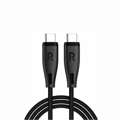 راف باور - كيبل شحن نايلون من USB-A سي إلى لايتنين...