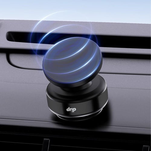 حامل مغناطيسي دريب للجوال قابل للدوران - اسود