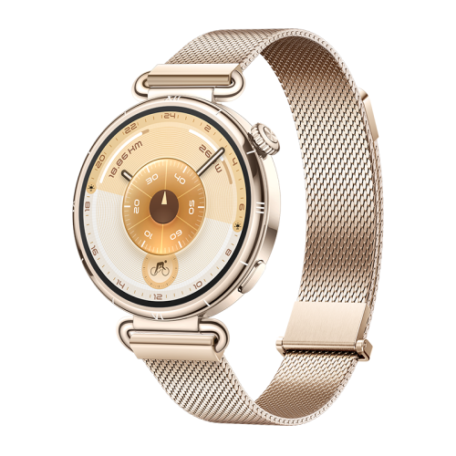 هواوي - ساعة GT6 مقاس 41 مم، سوار حديد ذهبي