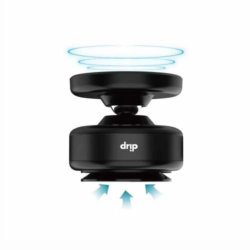 حامل مغناطيسي دريب للجوال قابل للدوران - اسود