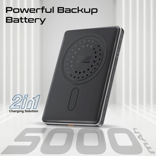 بروميت - بطارية متنقلة صغيرة بسعة 5000 مللي أمبير،...