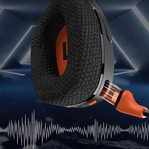 ميشن - سماعة قيمنج لاسلكية ثلاثية الاتصال بصوت محي...