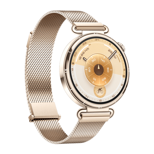 هواوي - ساعة GT6 مقاس 41 مم، سوار حديد ذهبي