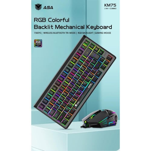 كيبورد قيمنق - متعدد الوان KEYBOARD GAMING ASA KM7...