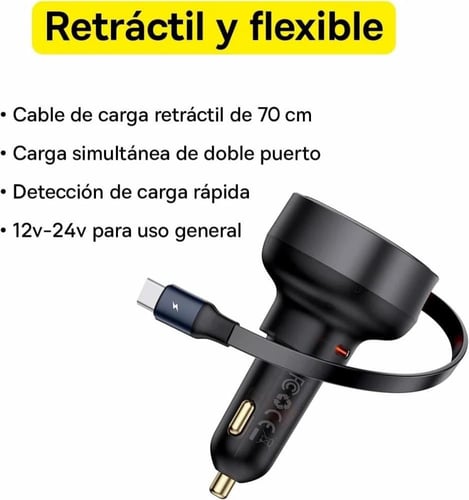 بيسوس - شاحن سيارة 60 واط Enjoyment Pro