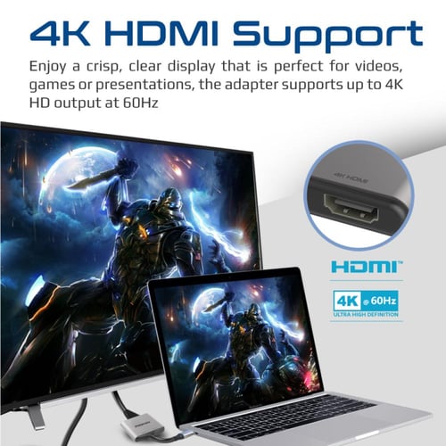 بروميت - محول USB-C عالي الوضوح بدقة 4K إلى ®HDMI...