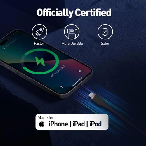 جودا - كيبل SLIP USB-C to Lightning يدعم 60W بطول...