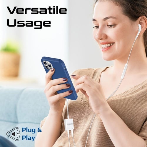 بروميت - محول لايتينيج بمنفذ مزدوج 2 في 1، يتيح ال...