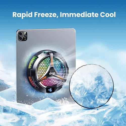 دريب - مروحة تبريد دريب للتابلت مغناطيسي مع شاشة ل...