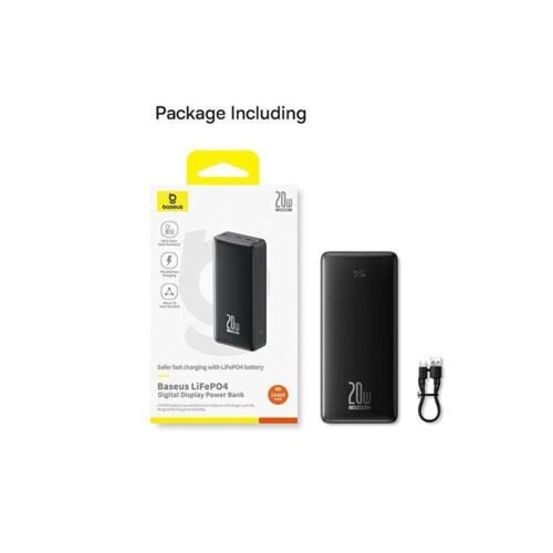 بيسوس - بطارية LifePO4 رقمية بسعة 27.400 ملي امبير...