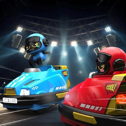 صادم وعادم لعبة تصادم السيارات للأطفال بالوان متعد...