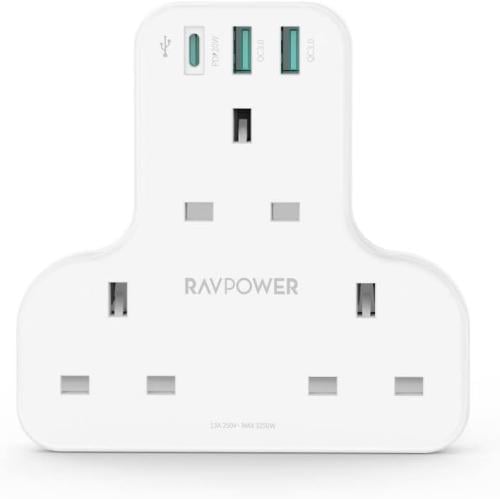 راف باور - شاحن جداري بايونير 3 مداخل طاقه ثلاثيه...