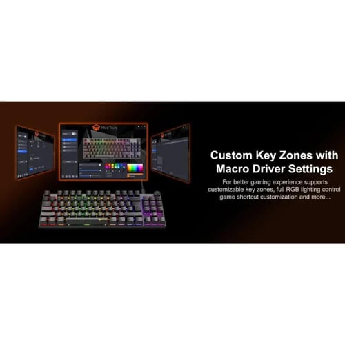 ميشن – لوحة مفاتيح ميكانيكية للألعاب حجم 80% هوت س...