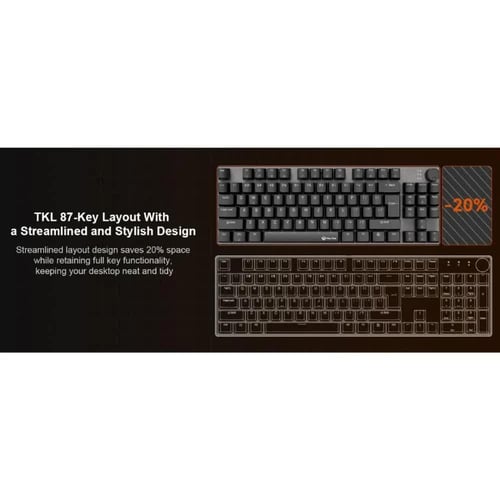 ميشن – لوحة مفاتيح ميكانيكية للألعاب حجم 80% هوت س...