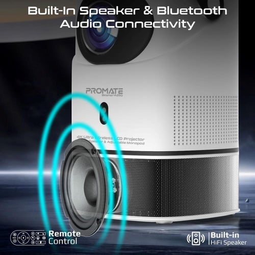 بروميت - جهاز عرض 4K Ultra HD بتقنية LCD، سطوع 250...